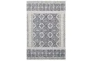 Handmade Georgia Wool Rug-6292-Ivory Charcoal