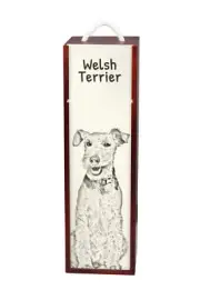 Welsh Terrier Wine Box With Dog Art-Dog