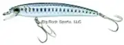 Yo Zuri Pins Minnow Floating Diver Lure 2 3/4 In 1/8 Oz Silver Black F1162BL