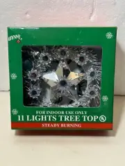 Vintage Wynne Novelty 11 Lights Tree Top Silver Star