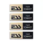 ESS Heil Tower Speaker Logo Badge Grill Emblem 50.8mm(2")X15.8mm(0.62") GOLD