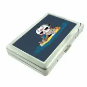 Horror Cartoon Em1 Cigarette Case with Built in Lighter Metal Wallet