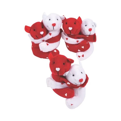4" Mini Valentine’s Day Hugging Stuffed Bears - 12 Pc.