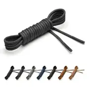 Benchmark Dress Shoe Laces - Extra Thin Waxed Cotton 33" Charcoal Grey