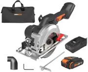Worx Nitro 20V Brushless 4-1/2" Cordless Circular Saw, Compact Circular Saw, Up