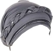 [YYAOJHAO] Turban Hats for Women - Twisted Bright Silky Headscarf Braid Chemo Headwrap Grate for Cancer Head Cover