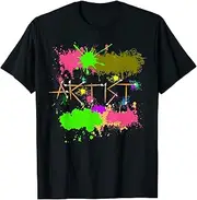 [VidiAmazing] Artist Painters Funny Womens Splatter Paint Graffiti Costume ds051 T-Shirt