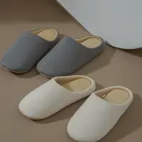 在飛比找momo購物網優惠-【zozo】簡約室內拖鞋/3色可選(靜音防滑 軟底居家拖鞋 