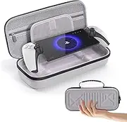 VZNEK Carrying Case Compatible with PlayStation Portal, Travel EVA Hard Carrying Case with Compartment and Mesh Pocket for PS Portal Accessories Storage and Portable PS5 Portal Accessories.