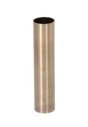 B&P Lamp® 6 Inch Height E12 Candelabra Base Modern Steel Candle Cover Sleeve,
