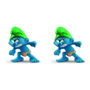 2x Schleich Kids/Childrens Toy Play Replica Figurine Wild Smurf Character 7y+
