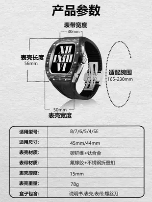 iWatch錶帶新款Applewatch蘋果iWatch手表s8改裝小眾表帶表殼創意高級感金屬