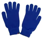 Paul Smith Lambswool Sapphire Blue Knitted Gloves Scotland One Size New Tag Cozy