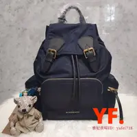 在飛比找蝦皮購物優惠-Burberry Rucksack 墨藍色 黑扣帶 中型 尼