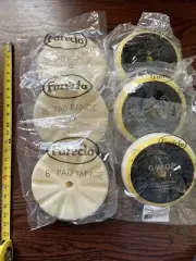 Farecla #31012 White Foam Buffing Pads 6 Pack 8” Grip