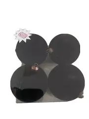 Black Velvet Flocked Ornaments — 1 Four-Pack Studio McGee dupe