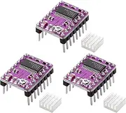 DRV8825 Stepper Motor Driver Module RUIZHI 3 Pieces DRV8825 Stepstick Stepper Motor Driver Module with Heatsink Thermal Function Compatible with Arduino 3D Printer RAMPS1.4
