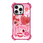 iPhone 16 Pro Bounce Case MagSafe Compatible Transparent Junk Journal Stickers