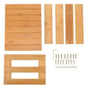 Solid Wood Square Stool Small Stools for Decor Kids Laundry Bamboo Child