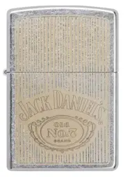 Zippo Jack Daniel's Logo Street Chrome Lighter