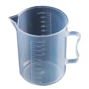 5PCS 1000ml PP Plastic Flask Digital Measuring Cup Cylinder Scale Measure Glass Lab Laboratory Tools(Transparent)