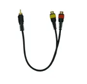 Peavey PV Y 1' - RCA Male to 2) RCA Females