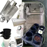 Hydroponics 1.2m Grow Tent 6 Pot Dripping System With Light & Ventalition Combo