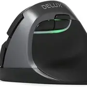 Delux Small Wireless Ergonomic Vertical Mouse, Dual Mode M618mini DB-Grey