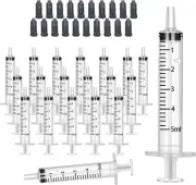 5Ml Syringes with Caps (20 Pack)