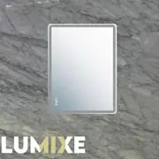 LUMIXE Lume B LED Bathroom Mirror - Rectangle Frameless - 3-Colour Dimmable - Back and Front Lit - Bluetooth Speakers - Defogger - Touch Sensor - 900mm
