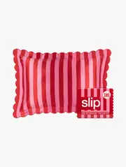 Pure Silk Queen Pillowcase with Scalloped Edge