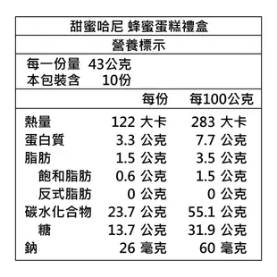 【愛不囉嗦】甜蜜哈尼 蜂蜜蛋糕禮盒