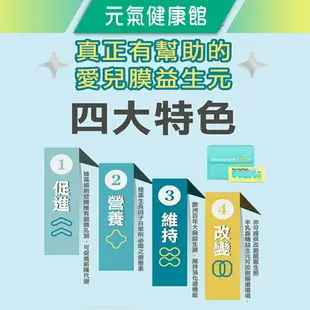 元氣健康館 PaPaOligo 糖老爹 愛兒膜 益生元MS4+ 寶貝的進階保養 21包/盒 半乳寡糖益生元+杜邦益生菌+