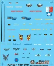 Slixx 9011 1/64 Gasser #9 decal