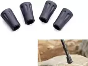 Walking Stick Tips Rubber 4Pcs Trekking Pole Tips - Rubber Feet for Hiking Poles