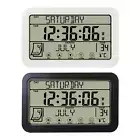 Electronic Wall Clock with Day/date Battery Operated Wall Mounted Clocks Decor