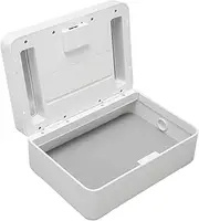 Electronics Timer Lock Box, Portable Self-Control Phone Time Lock Box with Dual Power Supply, Safe Design for Adults/Kids/Students for Habit Forming (M)