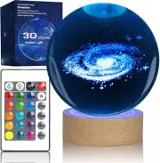 3D Celestial Balls Lamp Galaxy Crystal Ball Lamp with Remote Control, Galaxy ...