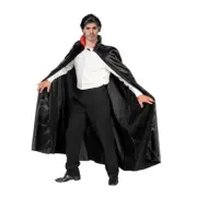 Vampire Dracula Black Cape Halloween Mens Costume