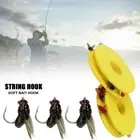 1Bag Soft Silicone Head fly Fish Lure Fishing Tackle Soft Bait Hook Portable