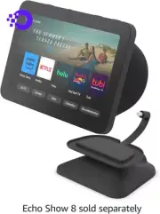 Echo Show 8 (3Rd Gen) Adjustable Stand with USB-C Charging Port Charcoal