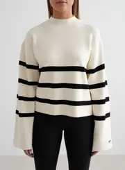 [aim'n] Almond White Perfect Knit Long Sleeve