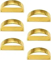 Metal Napkin Rings,Exquisite Tissue Holder Buckles | Semicircle Metal Napkin Rings Set of 6 Tissue Buckles for Dining Table Decorations