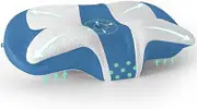 Pain Free Aussies Cervical Pillow – Ergonomic Memory Foam Contour Pillow for Neck Pain Relief, Neck & Shoulder Support – Ideal for Side, Back, and Stomach Sleepers