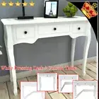 Hallway White Drawer Side Console Table Storage Side Makeup Vanity Dressing Desk