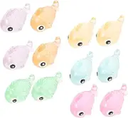 KOMBIUDA 12 Pcs Glow in The Dark Fish Figurines Glowing Fish Figurines Glowing Fish Decor Fish Decoration Fish Tank Accessories Crafts Glow in The Dark Fish Ornament Resin Aquarium Model