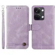 For Oneplus Nord 3 5g/ace 2v Imprinted Lines Phone Cover Flip Stand Wallet Skin-touch Leather Case