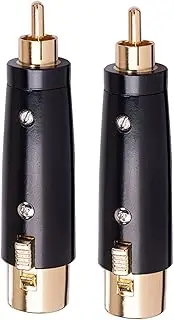 Binxind 2X XLR to Adaptor Male to XLR Male Female Adaptor XLR to Female Male Plug Adapter,for Stereo Cable