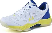 [JiuQing] Men's Badminton Shoes Squash Pickleball Sports Shoes Lightweight Indoor Court Shoes