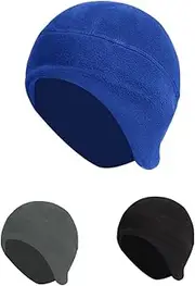 [Generic] Pack of 3 Winter Thermal Cycling Underhelmet Hat Windproof Helmet Cap Cycling with Ear Cover Winter Hats Cycling Hat for Men Women Riding